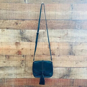 NWOT Clarks Leather Tassel Crossbody